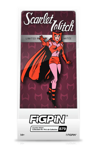 Figpin – Marvel – Scarlet Witch 879 (Disney Parks Exclusive) Sammelnadel mit Premium-Vitrine