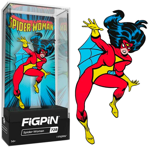 Figpin - Marvel - Spider-Woman 728 - Collectible Pin with Premium Display Case