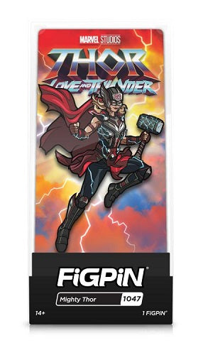 Figpin - Marvel - Thor - Love and Thunder - Mighty Thor 1047 - Collectible Pin with Premium Display Case