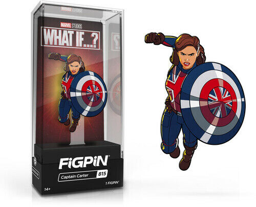 Figpin - Marvel - What IF? - Captain Carter 815 - Collectible Pin with Premium Display Case