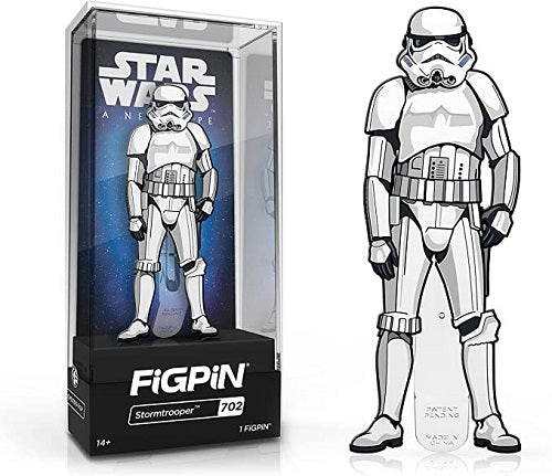Figpin - Star Wars - A new Hope - Storm Trooper 702 - Collectible Pin with Premium Display Case