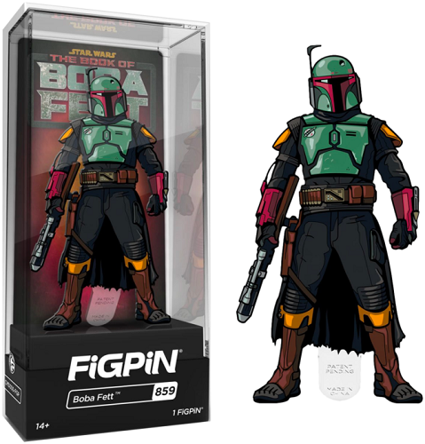 Figpin - Star Wars - The Book of Boba Fett - Boba Fett 859 - Collectible Pin with Premium Display Case