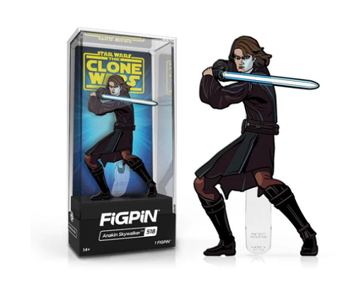 Figpin - Star Wars - The Clone Wars - Anakin Skywalker 518 - Collectible Pin with Premium Display Case
