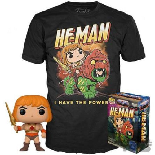 Funko POP! - Masters of the Universe - He-man 991 (Glows in the Dark) (POP TEES!, size M)
