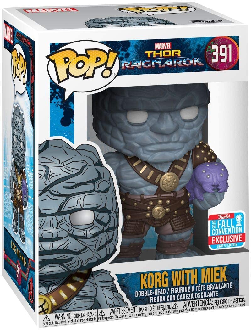 Funko POP! - Marvel - Thor Ragnarok - Korg with Meek 391 (Fall Convention)