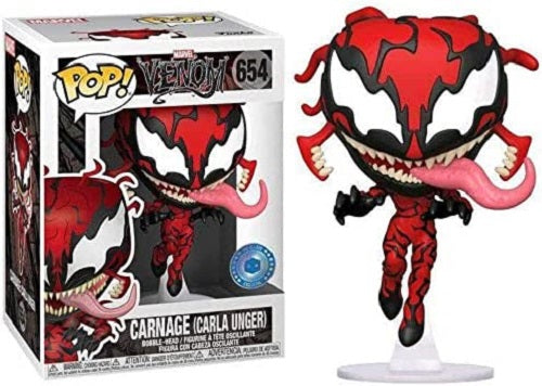 Funko POP! - Venom - Carnage (Carla Unger) 654 (Pop in a Box Exclusive)