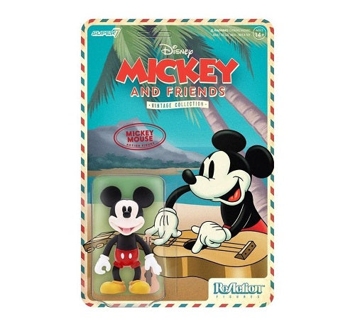 Super7 - Disney - 3.75 ReAction - Mickey Mouse (Hawaiian Holiday)