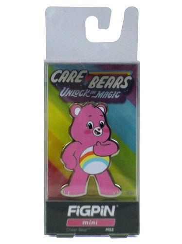 Figpin Mini - Care Bears - Cheer Bear M53 - Collectible Pin with Soft Display Case