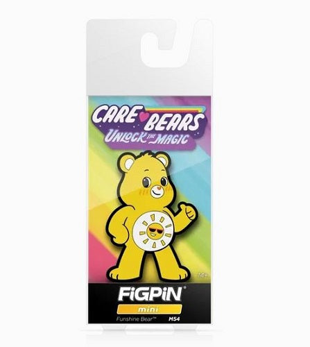 Figpin Mini – Care Bears – Fun Shine Bear M54 – Sammelnadel mit weicher Vitrine