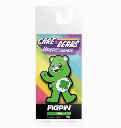 Figpin Mini - Care Bears - Good Luck Bear M55 - Collectible Pin with Soft Display Case