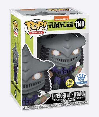 Funko POP! - Teenage Mutant Ninja Turtles - Shredder (/w weapon) 1140 (Glows in the Dark) (Funko.com Exclusive)