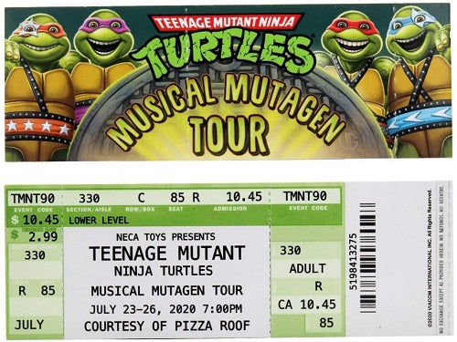 Neca - Teenage Mutant Ninja Turtles - Musical Mutagen Tour - Limited Edition Con Exclusive) (T-Shirt Size XL) (No Figures!)
