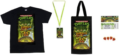 Neca - Teenage Mutant Ninja Turtles - Musical Mutagen Tour - Limited Edition Con Exclusive) (T-Shirt Size XL) (No Figures!)