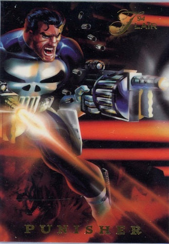 TCG - Marvel - 1994 - Flair Marvel - Punisher 10 (Power Blast 10 von 18) SLAB (GMA 8.5)