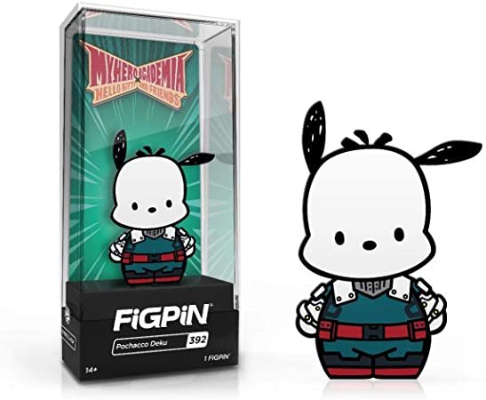 Figpin – My Hero Academia, Hello Kitty and Friends – Pochacho Deku 392 – Sammelnadel mit Premium-Vitrine