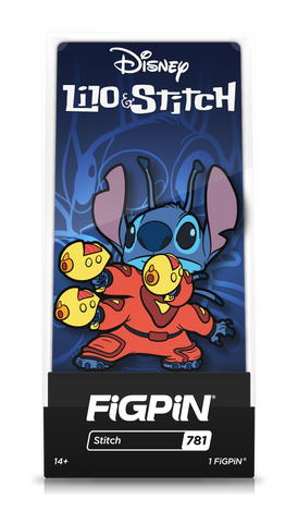 Figpin - Disney - Lilo and Stitch - Stitch 781 - Collectible Pin with Premium Display Case (Emerald City Comic Con 2021 / 1,500 units)