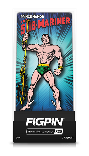Figpin – Marvel – Namor The Sub-Mariner 725 – Sammelnadel mit Premium-Vitrine