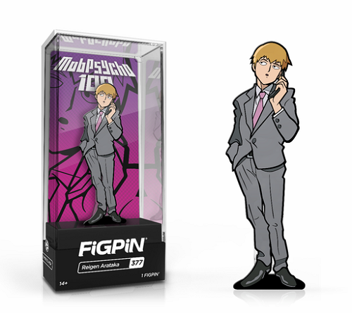 Figpin - Mob Psycho 100 - Reigen Arataka 377 - Collectible Pin with Premium Display Case