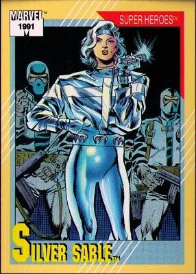 TCG - Marvel Universe - 1991 - Super Heroes - Silver Sable 21
